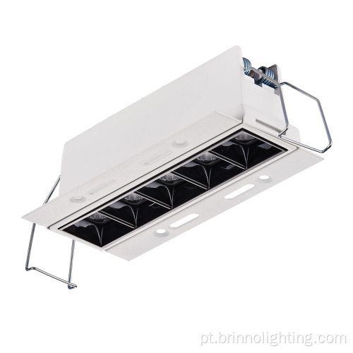 Luz linear de grade sem acabamento LED